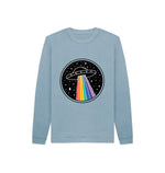 Stone Blue Rainbow Spaceship Sweatshirt