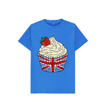 Bright Blue Kids Cupcake Tee