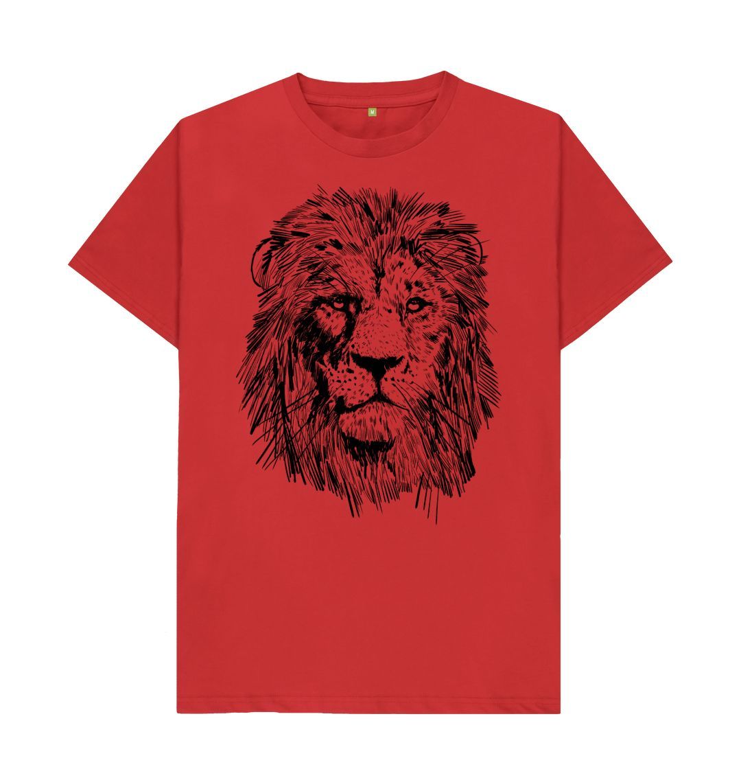 Red Fierce Lion Tee