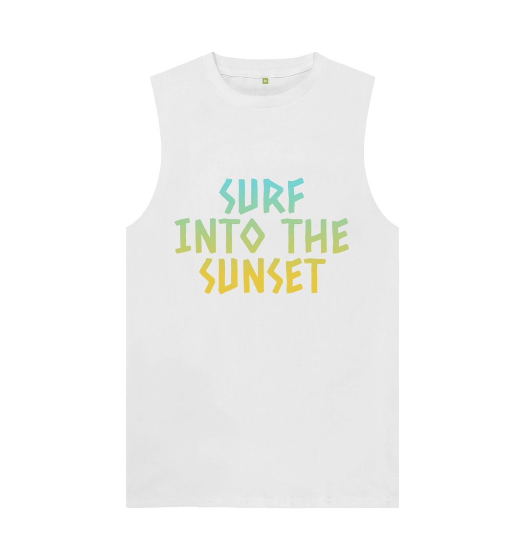 White Surf Into The Sunset Vest