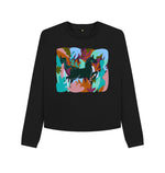 Black Black Horse Boxy Jumper