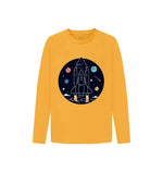 Mustard Space Rocket Long Sleeve Tee