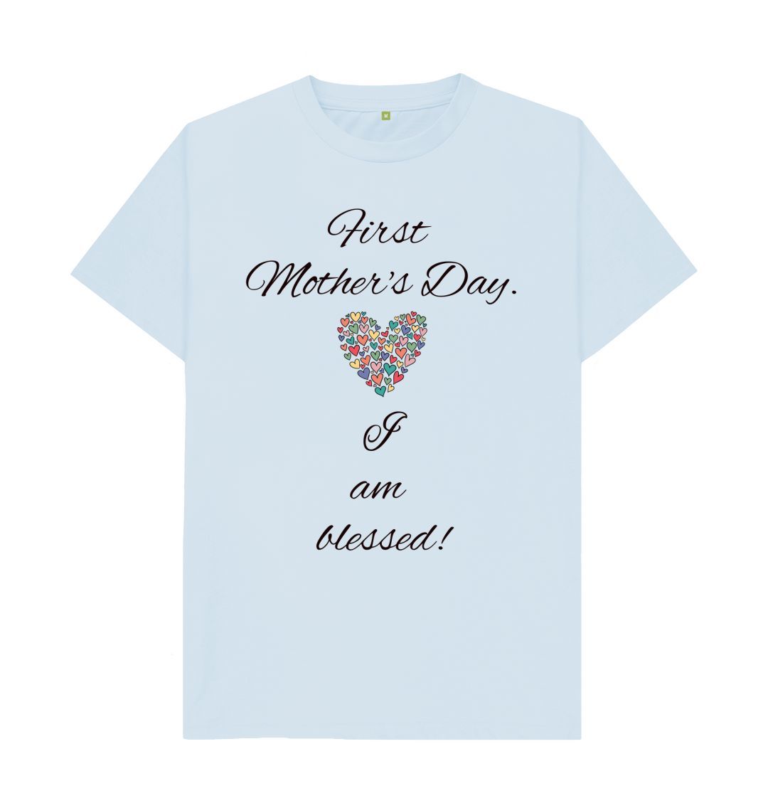 Sky Blue Women's First Mother's Day Tee