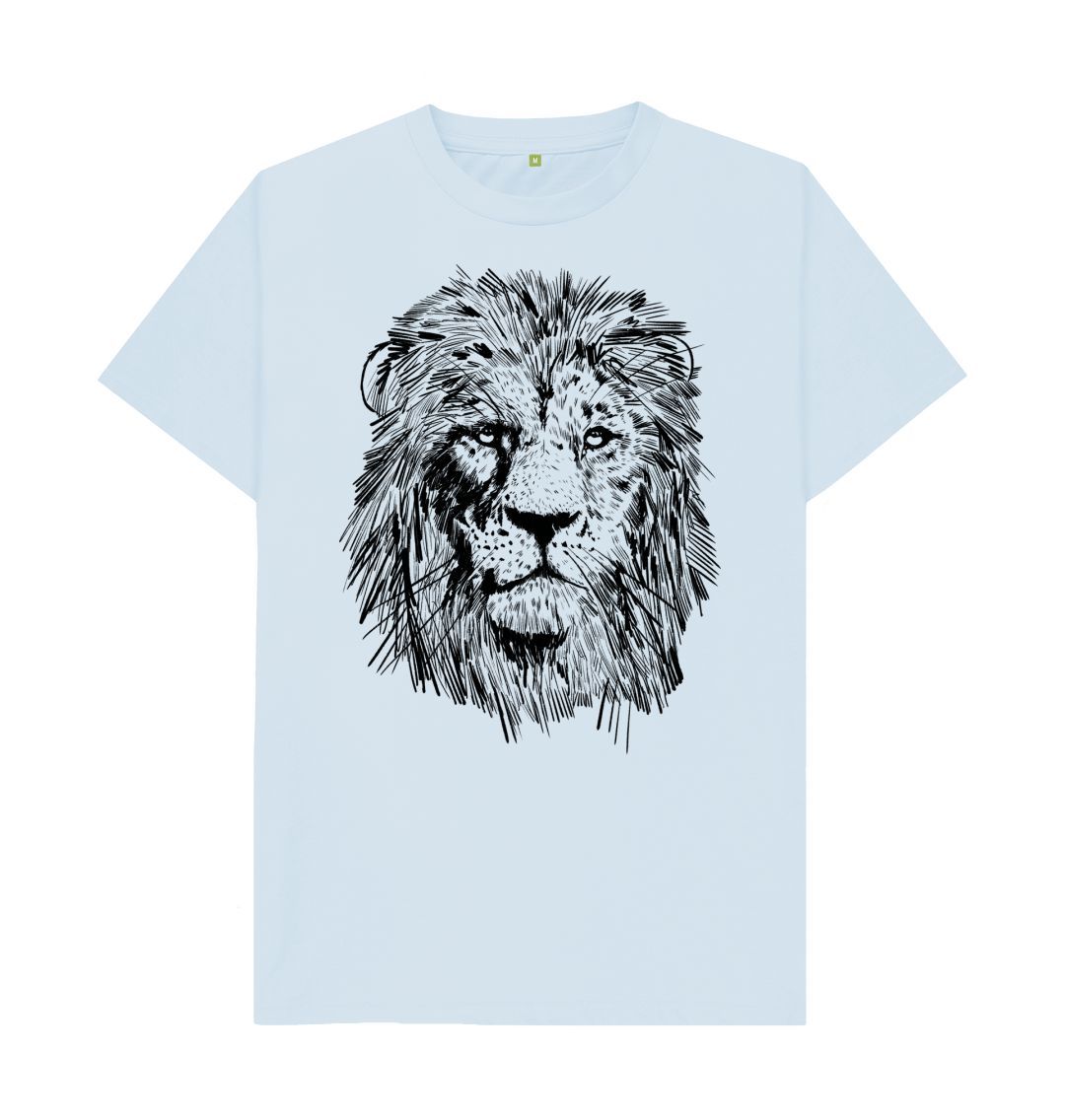 Sky Blue Fierce Lion Tee