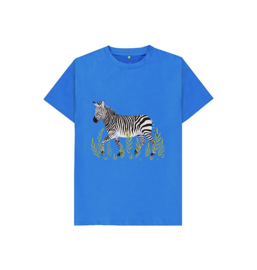 Bright Blue Zebra in the wild Tee