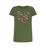 Khaki Many Hearts In A Heart Tee Dress