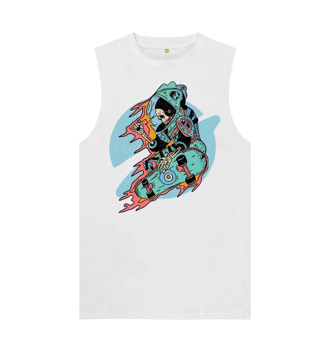 White Skeleton Skater Vest