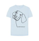 Sky Blue Dog Tee