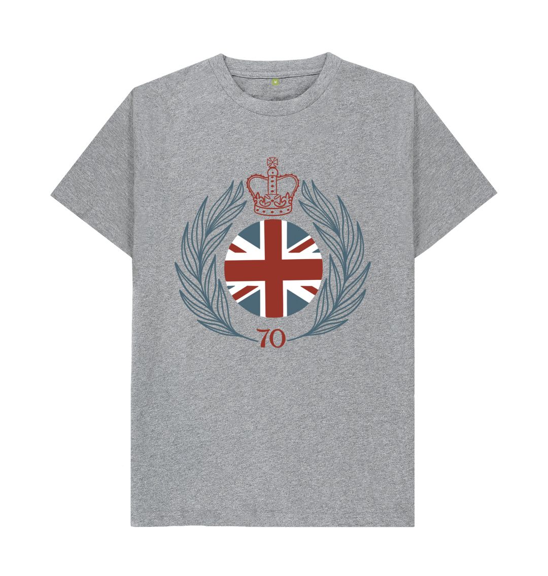 Athletic Grey Men's Royal Flag and Crown