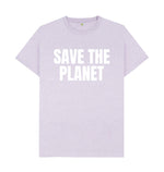 Light Purple Save The Planet Tee