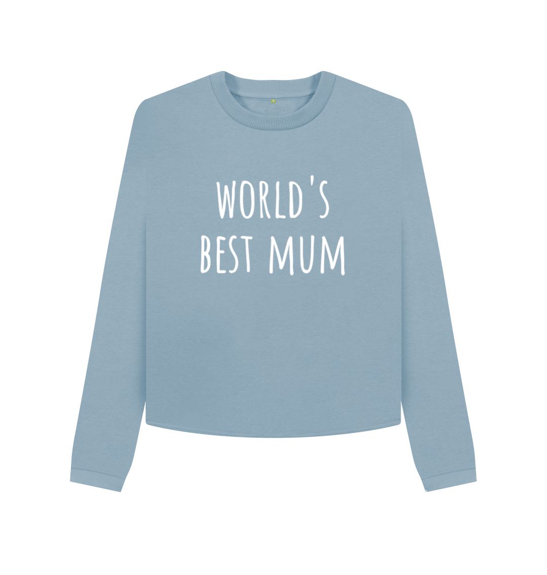 Stone Blue World's Best Mum Boxy Jumper