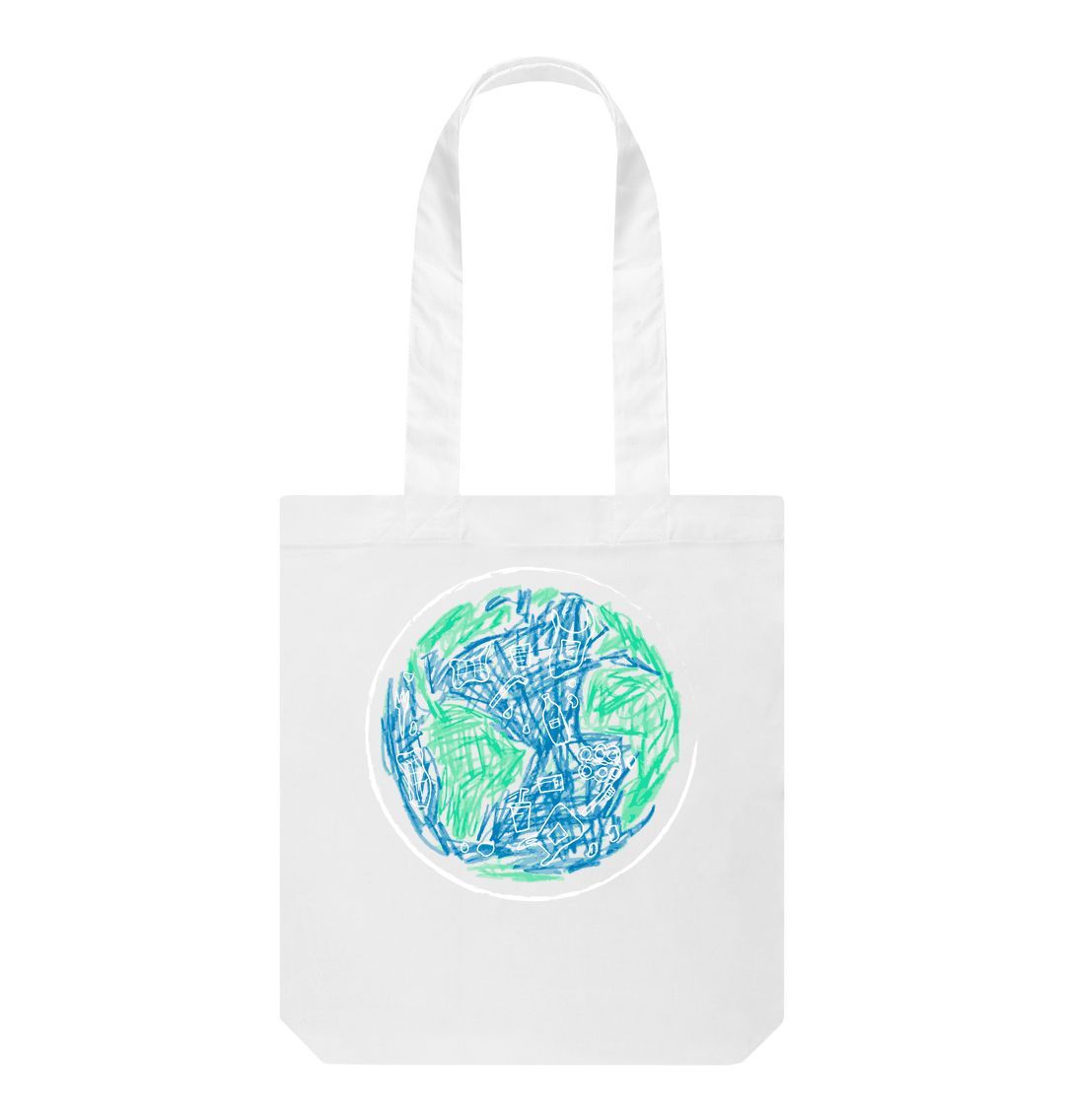 White Save The Ocean Tote