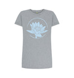 Athletic Grey Blue Lotus Tee Dress