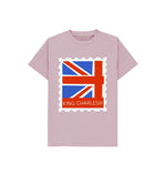 Mauve Kids King Charles III Stamp Tee