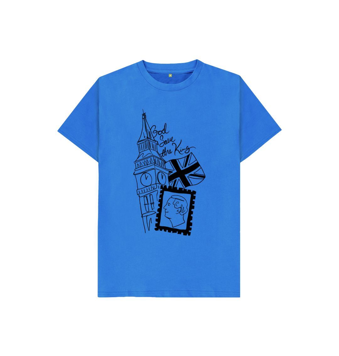 Bright Blue Kids God Save The Tee