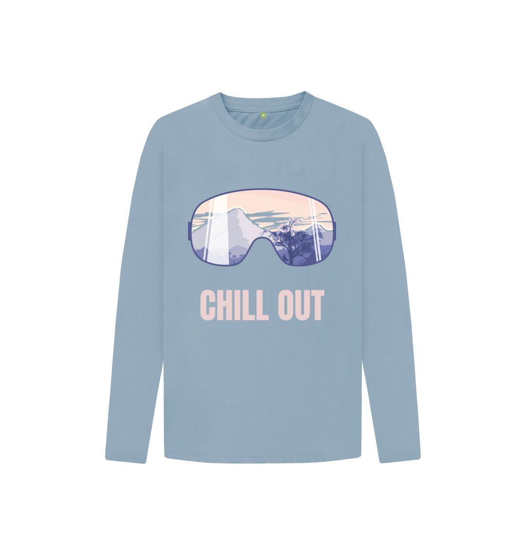 Stone Blue Chill Out Long Sleeve Tee