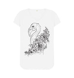 White Flower Swan Tee