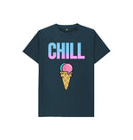 Denim Blue Ice Cream and Chill Tee