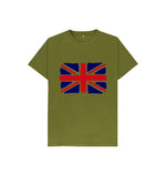 Moss Green Kids England's Flag Tee