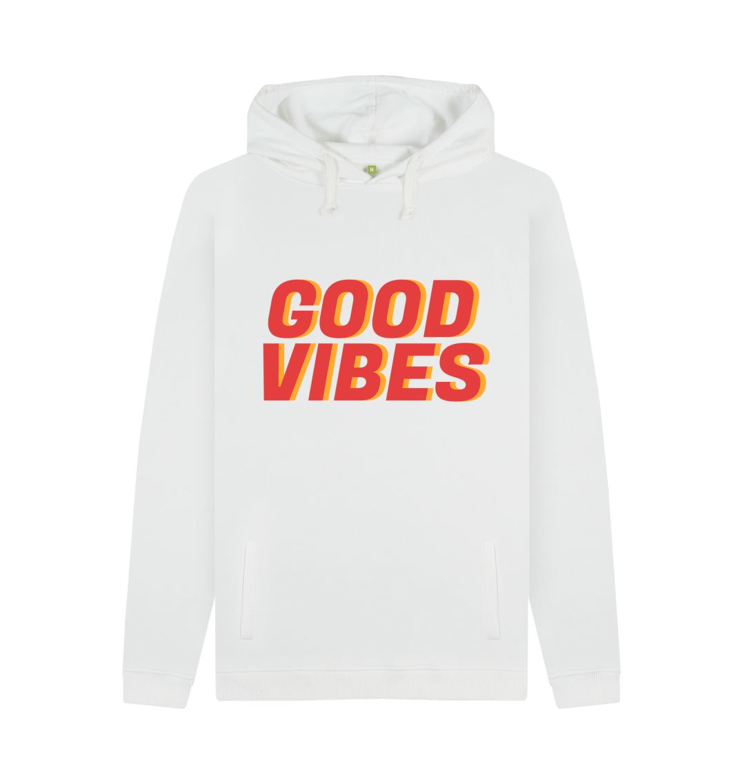 White Good Vibes Hoody