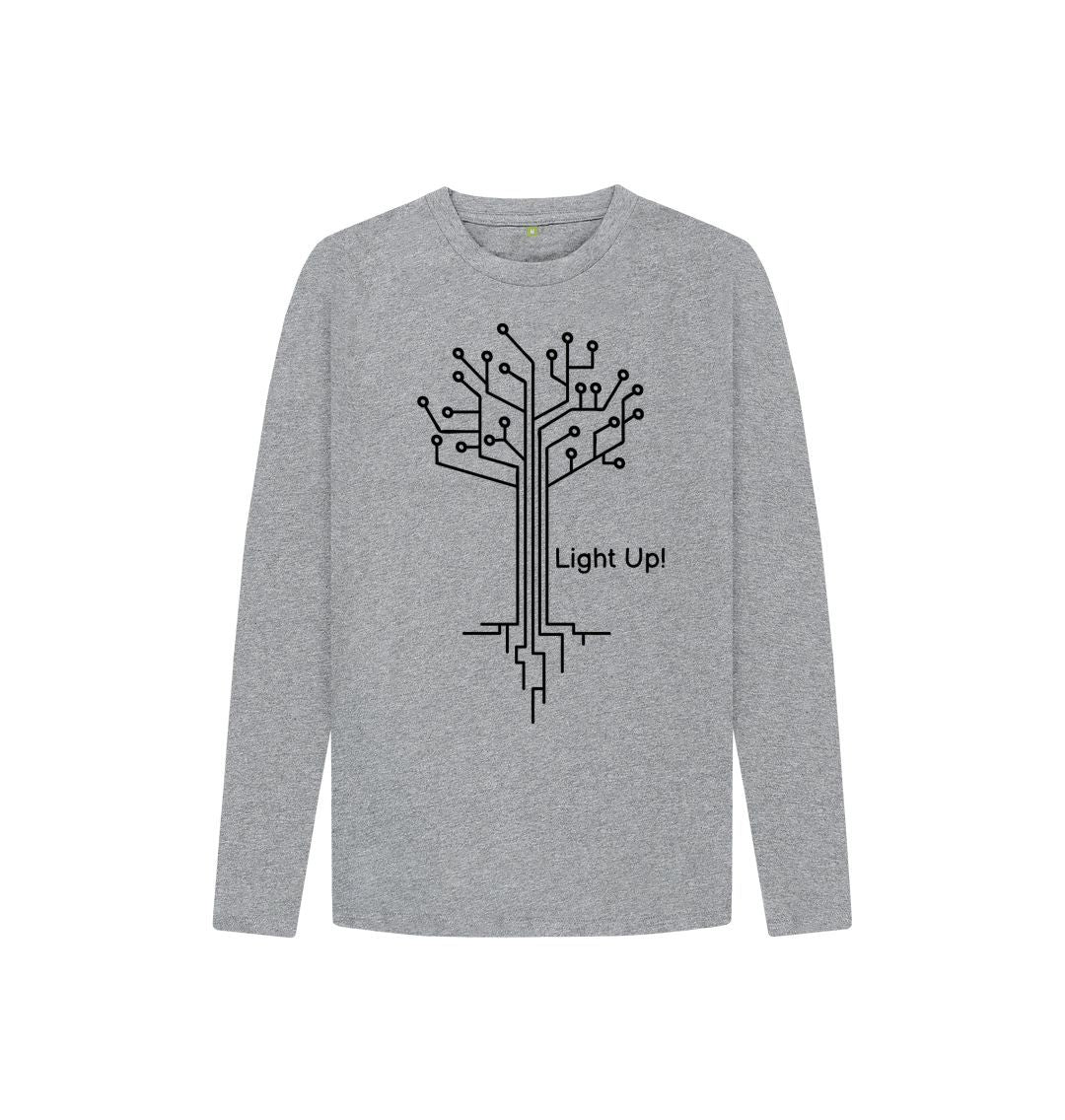 Athletic Grey Electric Tree Long Sleeve Tee