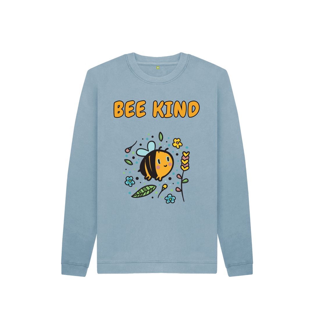 Stone Blue Bee Kind Jumper