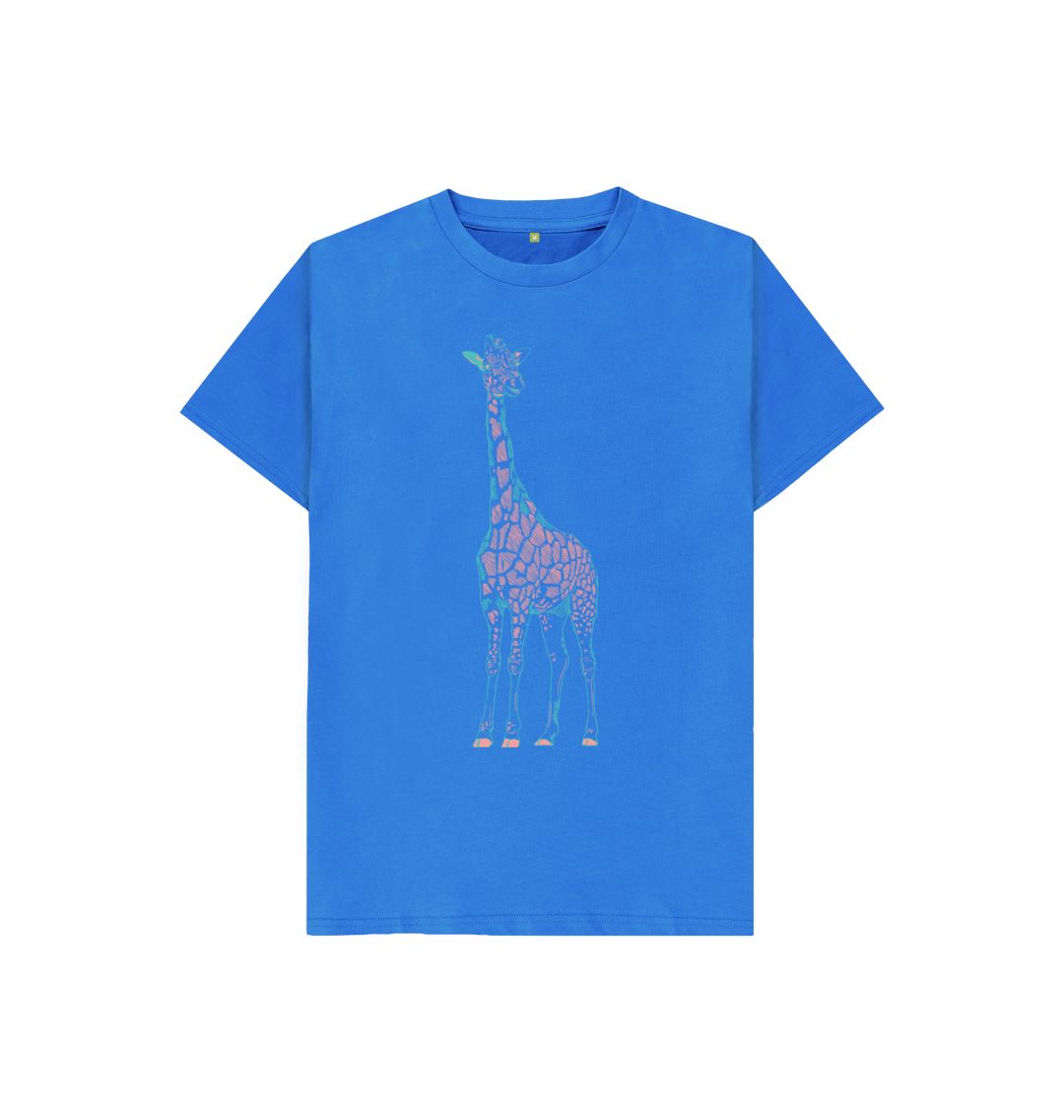 Bright Blue Giraffe Tee