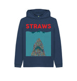 Navy Blue Straws Jaws Hoody