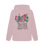 Mauve Flowers in Shoes Hoody