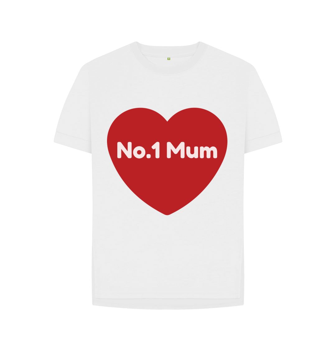 White Women's No.1 Mum Tee