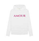 White Amour Relaxed Hoody