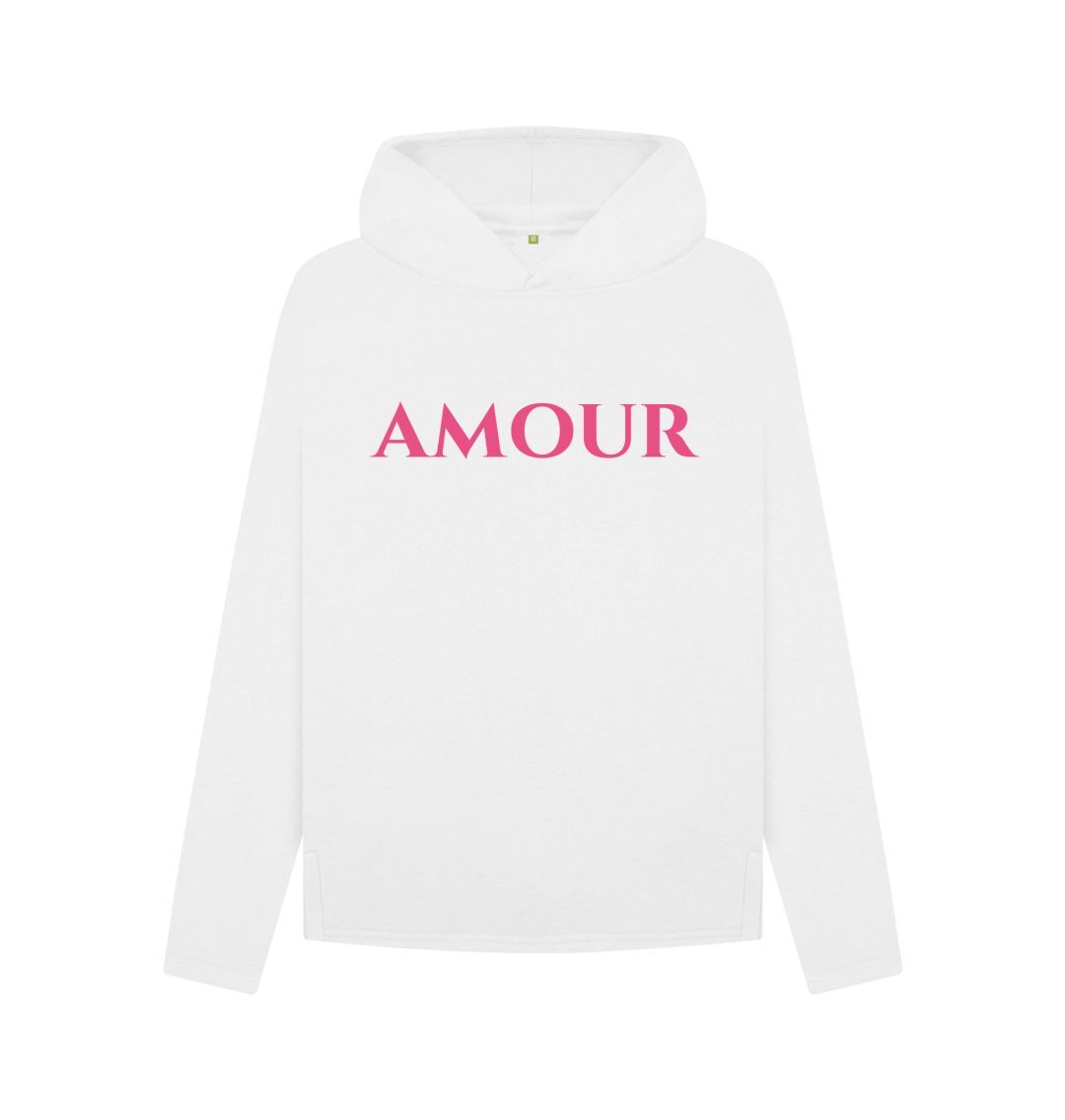 White Amour Relaxed Hoody