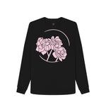 Black Pink Rose Remill Sweatshirt