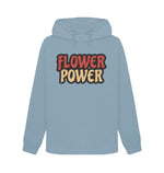 Stone Blue Flower Power Pullover Hoody