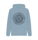 Stone Blue Roman Numerals Hoody