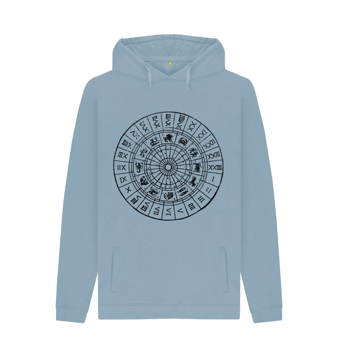 Stone Blue Roman Numerals Hoody