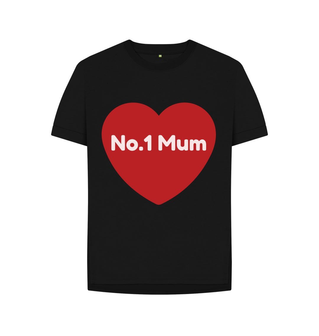 Black Women's No.1 Mum Tee