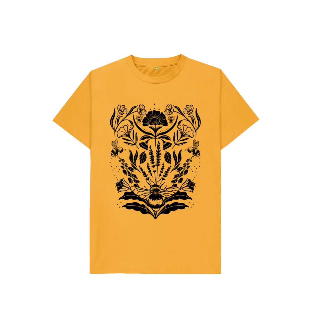 Mustard Flowers and Bee Tee