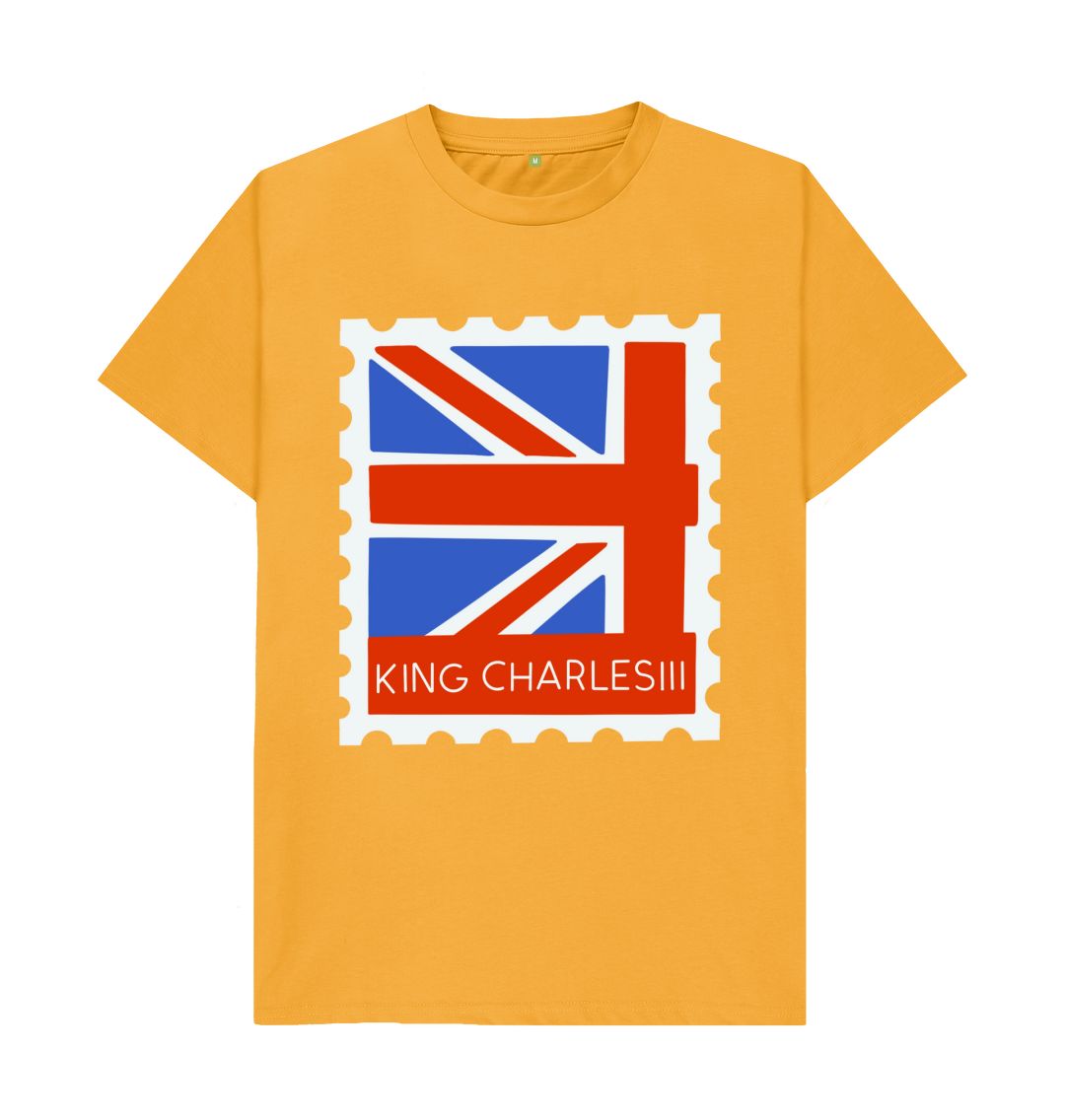 Mustard Men's King Charle's the 3rd's Stamp Tee