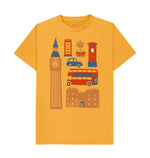 Mustard Men's London and King Tee