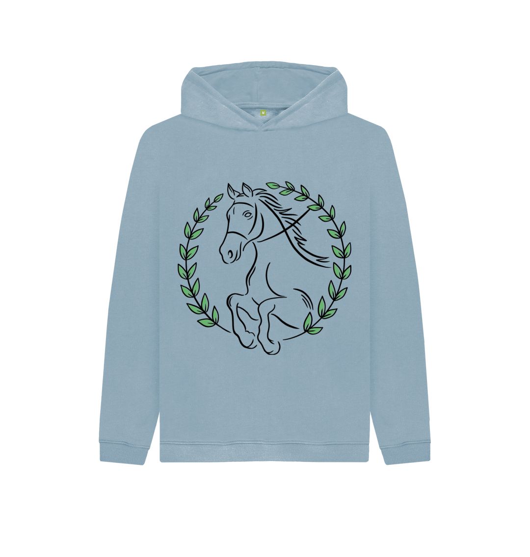 Stone Blue Horse Hoody