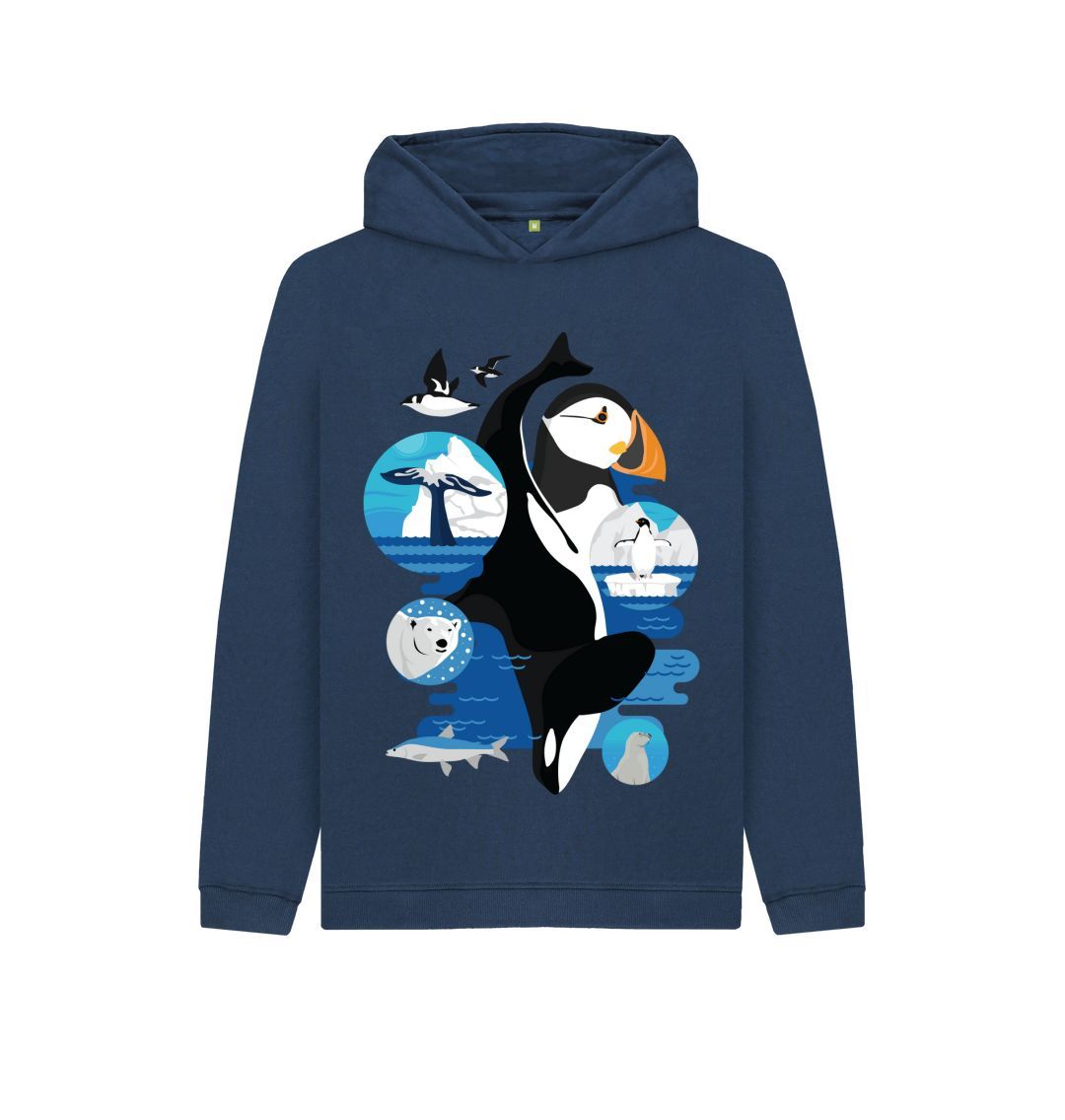 Navy Blue Frozen World Hoody