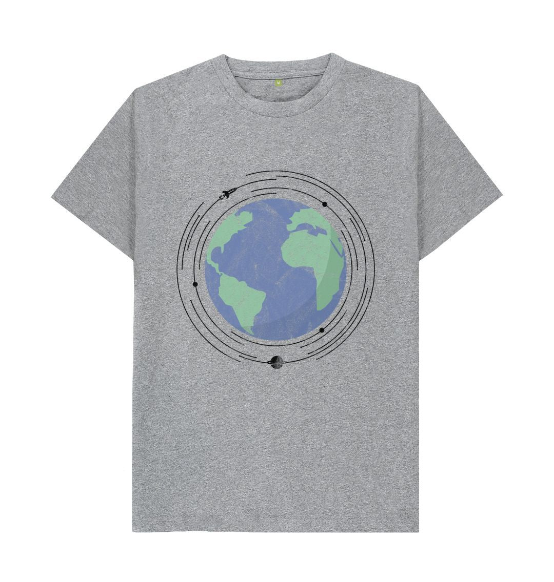 Athletic Grey World In Space Tee