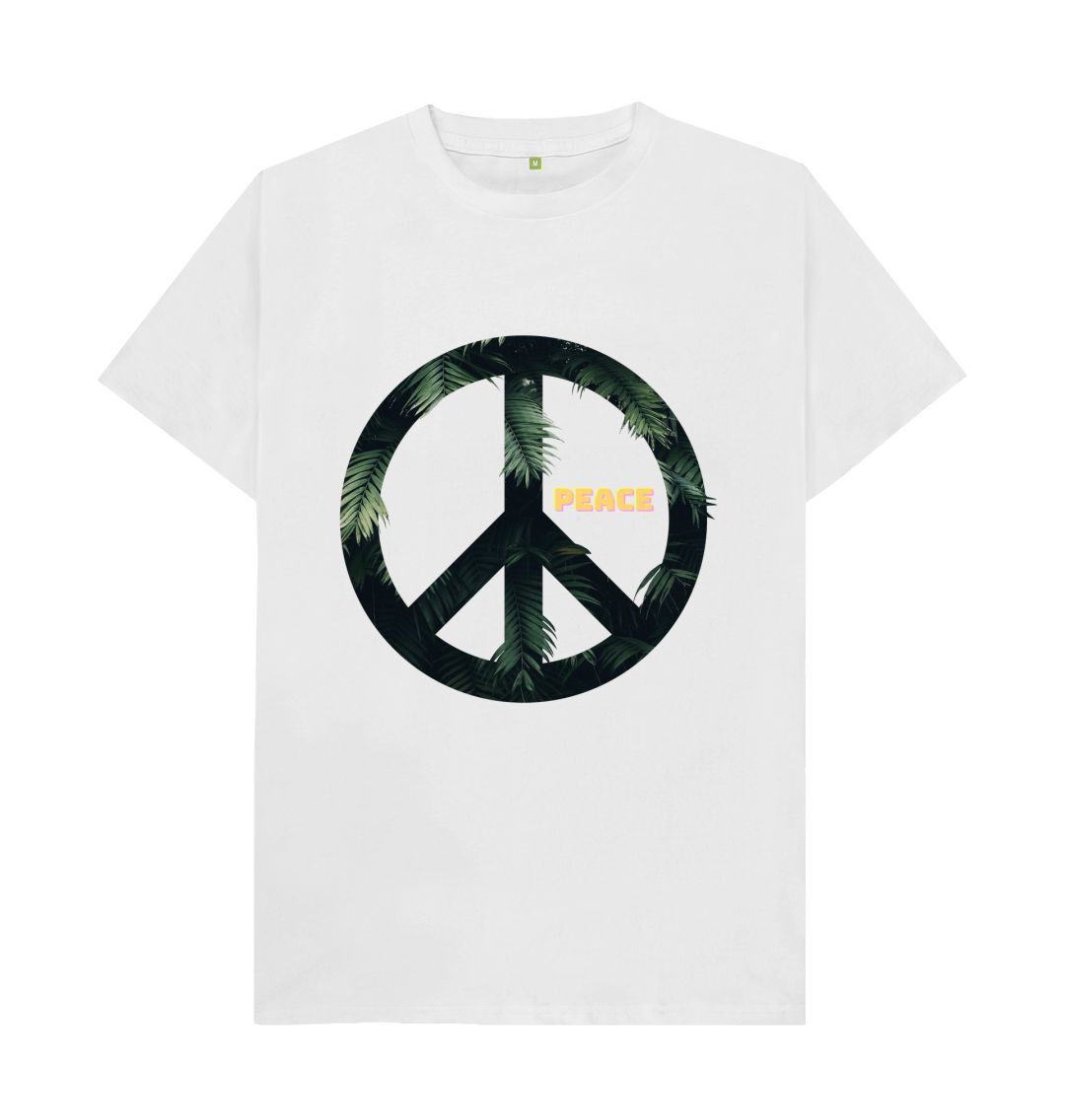 White Peace Around Tee