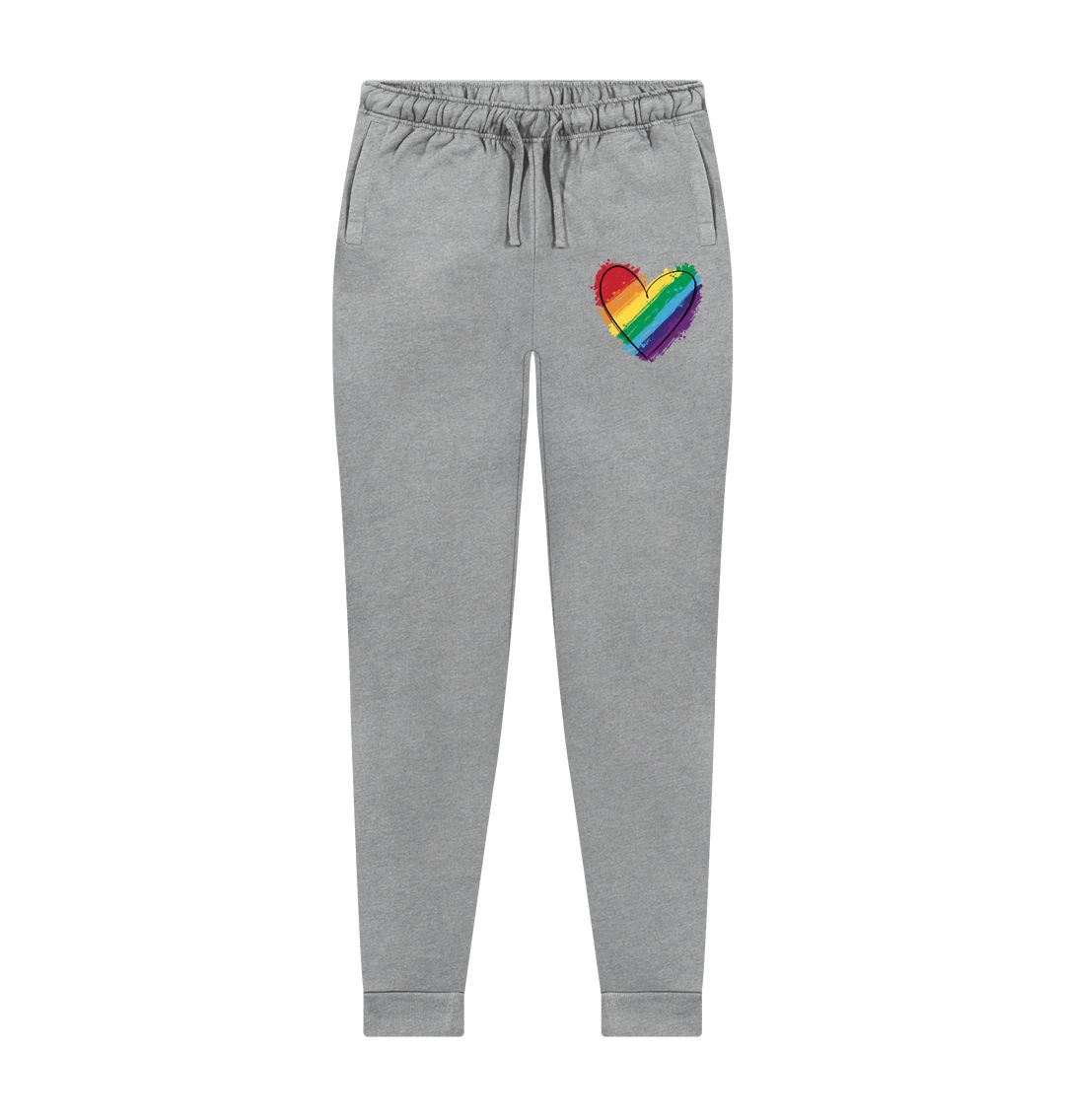 Athletic Grey Rainbow Heart Joggers