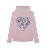 Mauve Heart Full Of Fish Hoody