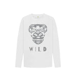 White Gorilla Wild Long Sleeve Tee