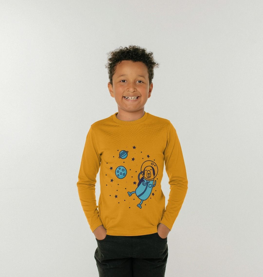 Dog In The Space Long Sleeve Top