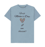 Stone Blue Women's First Mother's Day Tee