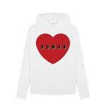 White Human and  Heart Hoody